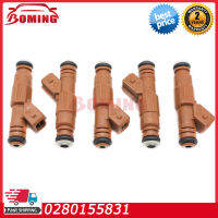 5ชิ้นล็อตหัวฉีดน้ำมันเชื้อเพลิงรถยนต์0280155831เหมาะสำหรับวอลโว่ S80 C70 S60 V70 2.5L 1998-2009 02 8 0155 831