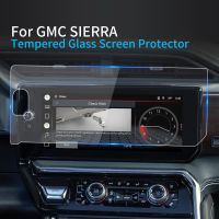 ฟิล์มป้องกันหน้าจอสำหรับ GMC SIERRA 2023,คอนโซลกระจกเทมเปอร์สติกเกอร์ติดรถยนต์ป้องกันเนวิเกเตอร์