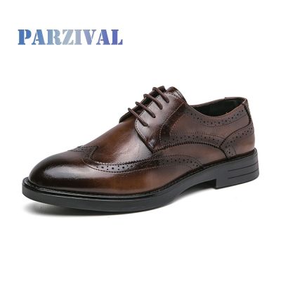 PARZIVAL รองเท้าหนังผู้ชาย2023ชุดเดรสธุรกิจใหม่รองเท้าเข้าสังคมรองเท้ารองเท้าโลฟเฟอร์ลำลอง Mocasines สำหรับผู้ชาย Zapatos De Hombre