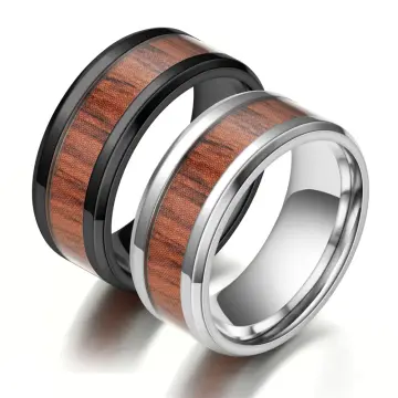 Unisex Wooden Ring Walnut Wood Ring Couple Wooden Rings 5th Anniversary  Gift - Etsy | Wood rings women, Wooden rings, Wood rings