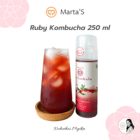 Marta’s Kombucha Fermented tea 250 ml. คอมบูชา ชาหมักเพื่อสุขภาพ ขนาด 250 มล.