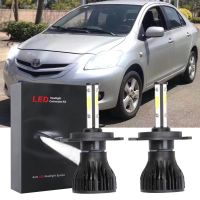 หลอดไฟฮาโลเจน LED 6000K H4 9003 สูงต่ํา แบบเปลี่ยน สําหรับ Toyota Vios 2008-2012 2 ชิ้น