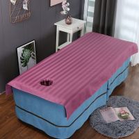 【Ready】? Beauty bed sheet beauty salon bed sheet massage bed sheet no pilling no wrinkle mercerized fiber cotton