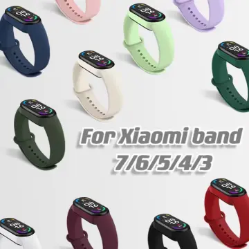 Silicone Strap For Xiaomi Mi Smart Band 7 6 5 4 3 TPU Replacement Bracelet  watch band correa xiaomi mi band 6 5