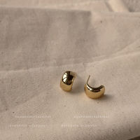 [พร้อมส่งจากไทย]⚡FREE SHIP⚡ต่างหูแบบเข็มเงิน s925ชุบทองแท้14K ต่างหูผู้หญิงสไตล์เกาหลี