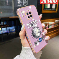 JIUMOO เคสสำหรับ Huawei Mate 30 Pro ลายท้องฟ้าใหม่พื้นผิวขอบสี่เหลี่ยมแบบนิ่มซิลิกาเจลกันกระแทกเคสมือถือรวมเลนส์กล้องถ่ายรูปฝาครอบป้องกัน