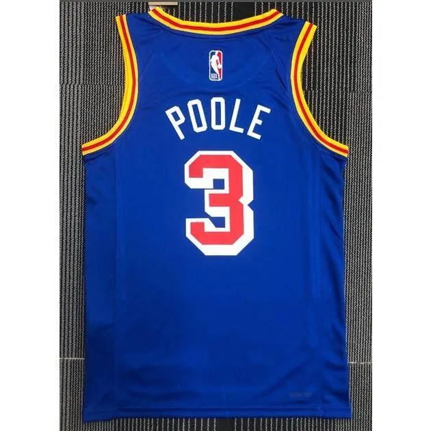 US$ 26.00 - 22-23 WARRIORS POOLE #3 Black City Edition Top Quality Hot  Pressing NBA Jersey - m.