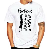 ขายดี เสื้อยืดแฟชั่น ลาย Parkour Free runing obstacle หลายสี ไซซ์ 10 2023S-5XL  C3UF