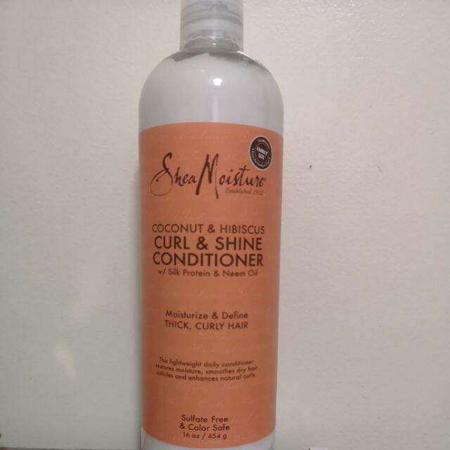 【ready Stock】 Sheamoisture Nut Hibiscus Curl Shine Conditioner Shea