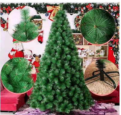 ARTIFICIAL GREEN XMAS TREE FESTIVE 3FT/4FT/5FT/6FT/7FT 