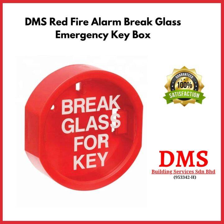 DMS RED FIRE ALARM BREAK GLASS EMERGENCY KEY BOX/ KUNCI KESELAMATAN