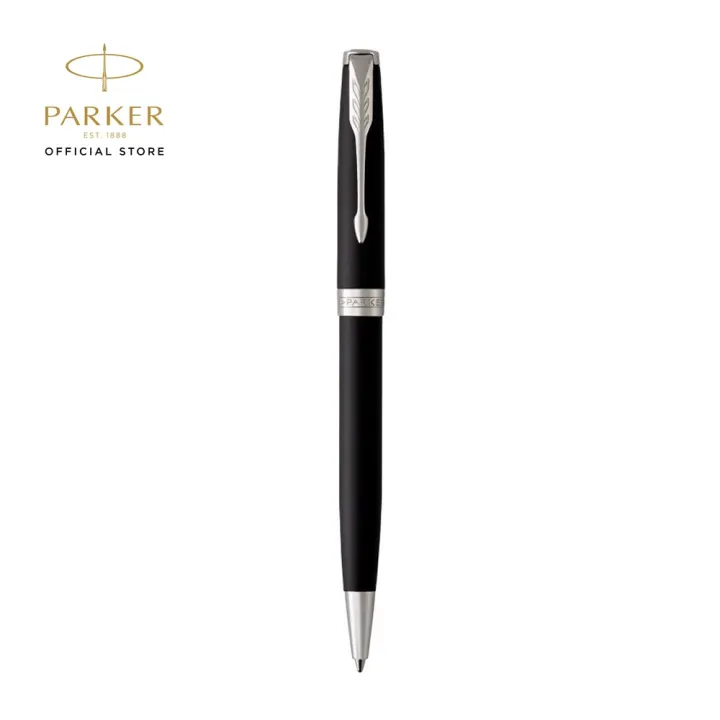 Parker Sonnet Matte Black Gold Trim Fountain Pen