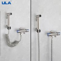 hot【DT】 ULA Bidet Sprayer Set  Faucet Toilet Shower two out valve