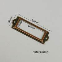 กรอบป้ายแท็กเหล็กโบราณ4ชิ้นที่เก็บนามบัตรกล่องตู้มีลิ้นชักกรอบโลหะพร้อมอุปกรณ์เหล็กเครื่องตกแต่งบ้านสกรู