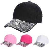 HOT★Trendy lady Womens Rhinestone Baseball Cap casual Solid Baseball Cap Women Fashion holiday banquet decoration hat