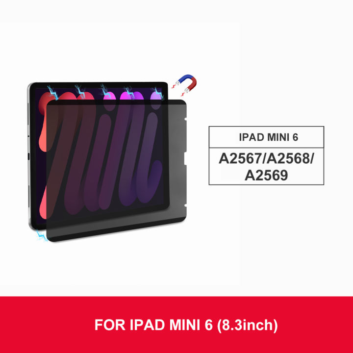 goojodoq-แผ่นกันรอยหน้าจอแม่เหล็ก-สำหรับ-ipad-mini-6-ipad-pro-12-9-11-air-4-10-2-7th-8th-ฟิล์มกันรอยป้องกันการแอบมอง