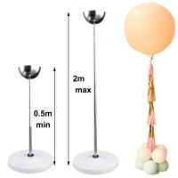 hotx【DT】 1set Adjustable Column 36Inch Ballon Pillar with Big Cup Holder Wedding Supplies Height 2m