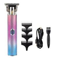 Electric Outliner Hair Clippers ไร้สายชาร์จ Barber Grooming Kits Pro T-Blade Trimmer