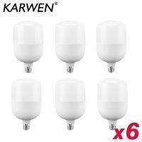 [Super bright bulb] 6ชิ้น/ล็อตหลอดไฟ LED E27ไม่มีการสั่นไหว5วัตต์10วัตต์15วัตต์20วัตต์30วัตต์220โวลต์ Bomlillas Ampoule Blub สำหรับในร่มบ้านครัวแสงโคมไฟ