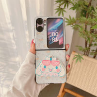 เคสฝาหลังแบบฝาพับสำหรับออปโป้ไฟนด์ชุดกระจกแต่งหน้าลายการ์ตูน N2แบบฝาพับป้องกันตก