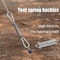 Tent Strong Spring Wind Rope Buckle Outdoor Camping Tarpaulin High strength Steel Awning Rope Tensioner Fixed Hook Buckle