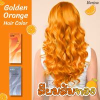 เบอริน่า สีผมส้มทอง หรือ Golden Orange Hair Color