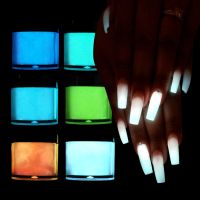 10ml Luminous Nail Art Acrylic Powder Dipping Powder Extension Manicure Accessories Glow In The Dark Pigment Powder For Manicure