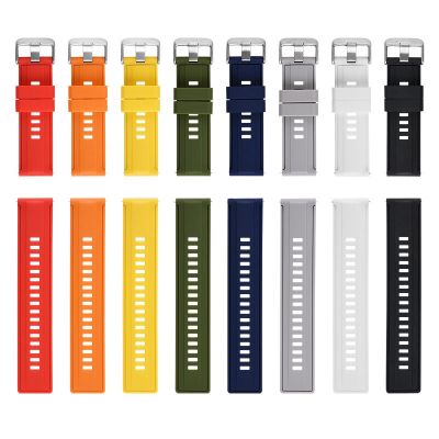 Watchbands 18mm 20mm 22mm Sport Silicone Band Quick Release Rubber Colorful Replace Watch Strap Universal Wristwatch Bracelet