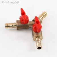 8mm 10mm Hose Barb Brass 3 Way Brass Shut Off Ball Valve Y Shape Pipe Fitting Connector Adapter For Water Gas Fuel Oil