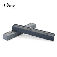 Oirlv New High-End Light Luxury PU Leather Strip Ring Display Stand Window Display Jewelry Display Props