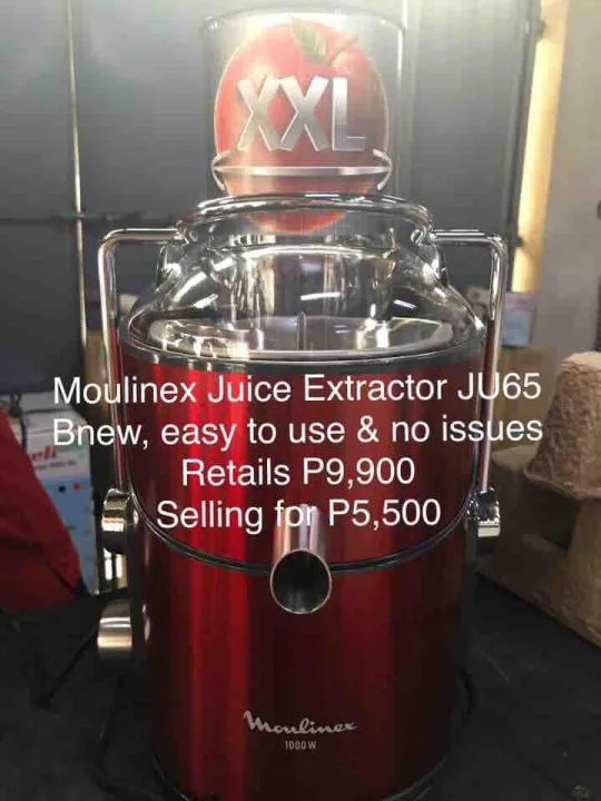 Bnew Moulinex Juice Extractor with XXL Tube feed Lazada PH