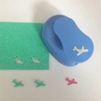 Airplane shape 5/8" paper EVA foam hole punches greeting card handmade aircraft craft punch cortador de papel de scrapbooking Staplers  Punches