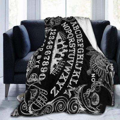 Ouija Board Black Ultra-Soft Fleece Blanket Flannel Velvet Plush Throw Blanket0
