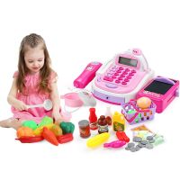 Cash Register ABS Home Pretend Mini Supermarket Educational Simulation Children Learning Pretend Play Birthday Gift Kids Toy Set