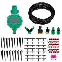 25M/82Ft Drip Irrigation System Garden Watering Kits Nozzle Mist Cooling Patio Lawn Automatic Mini Irrigation Kit