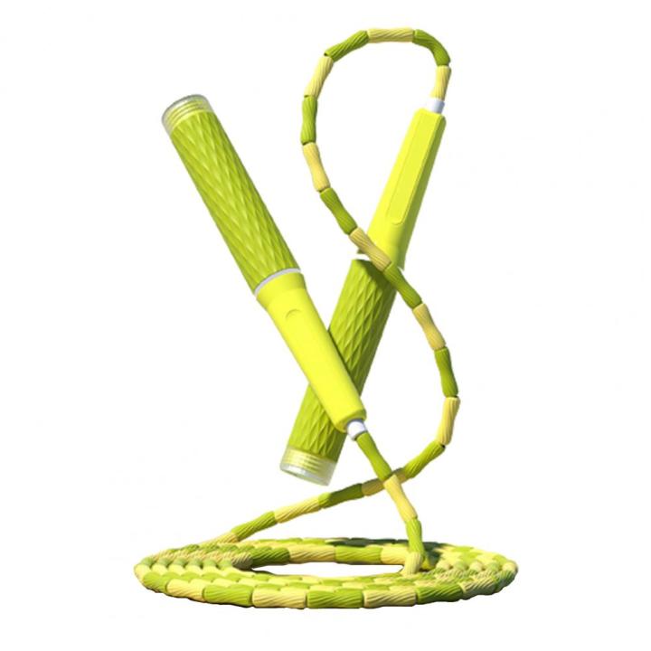 กระโดดเชือกปรับนุ่มลูกปัด-slub-ออกแบบแบบพกพากระโดดการฝึกอบรมเชือกสำหรับผู้ใหญ่