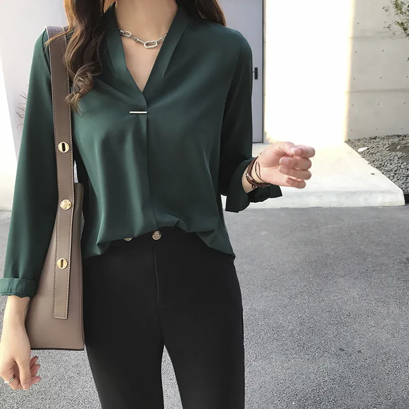 Camisa H Plus Size Lady Mujer Top Chiffon Solid Short Sl 000 Camisa H Plus Size Lady Mujer Top Chiffon Solid Short Sl 000
