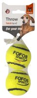 Fofos Throw Fetch Toy x2 ลูกเทนนิส แพ็ค2ลูก Tennis Balls x2 บอลสุนัข บอลหมา ลูกเทนนิส ลูกบอล