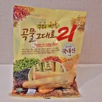 ?สินค้าขายดี? [Original 80g]ขนมเกาหลี GRAIN CRISPY ROLL 180G คริสปี้โรลเกาหลี 곡물그대로 ทำจากธัญพืช 21ชนิด เกรนครีสปี้โรล