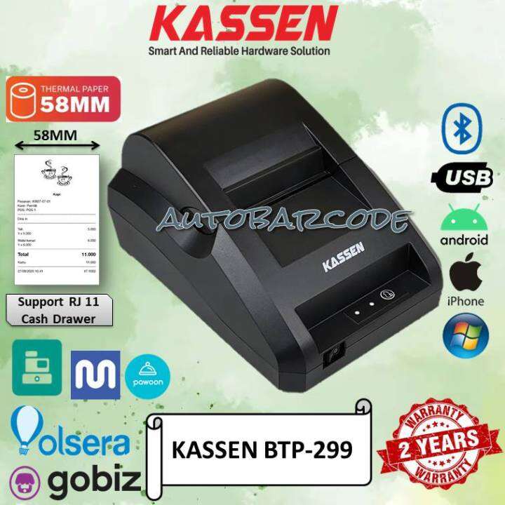 Kassen Btp Printer Bluetooth Mm Printer Thermal Kasir Kassen Btp Lazada Indonesia