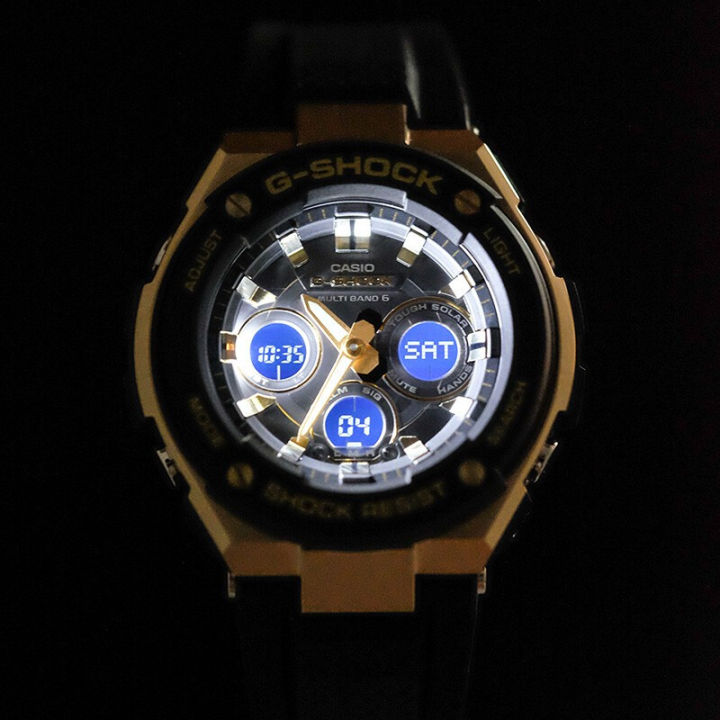 พร้อมส่ง-นาฬิกาข้อมือผู้ชาย-digital-g-shock-รุ่น-gst-w300g-1a9-นาฬิกา-นาฬิกาข้อมือ-นาฬิกากันน้ำ-สายเรซิน-ประกันศูนย์เซ็นทรัล-1-ปี
