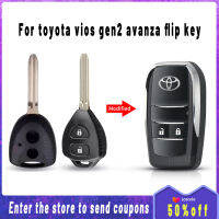 Xuming Cod ดัดแปลง Flip Key สำหรับ Toyota Avanza Vios Gen 2 Flip Key Remote Shell เปลี่ยน2008 2009 2010 2011 2012 2013รถอุปกรณ์เสริม