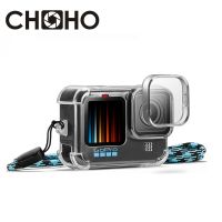 เคสสำหรับ Gopro Hero 9 10 11สีดำ,อุปกรณ์เสริมเคสป้องกันมาตรฐานตัวเรือนโปร่งใสเคสป้องกันผิวนอกป้องกันถุงลมนิรภัยสำหรับ Go Pro ฮีโร่