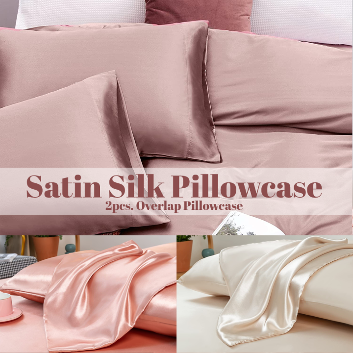 SATIN SILK Pillowcase 2pcs Silky Fabric Good Quality Fabric Lazada PH