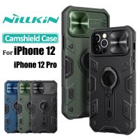 NILLKIN CamShield Armor เคสโทรศัพท์ แบบเกราะกันกระแทก พร้อมแถบเลื่อนป้องกันกล้อง สำหรับ iPhone 12 12 Pro 12 Pro Max h