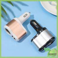 IHBNEP ที่ชาร์จ USB คู่แบบพกพามอเตอร์ทั่วไปพลาสติกเคลื่อนย้ายได้ที่ชาร์จแบตในรถอะแดปเตอร์ไฟ