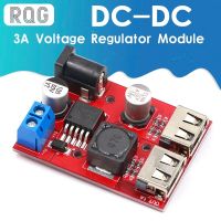 LM2596S ขายดี LM2596คู่ DC-DC USB 9V 12V 24V 36V ถึง5V 3A แผลงที่แปลง Step Down Buck โมดูลตัวจ่ายพลังงานแสงอาทิตย์ที่ชาร์จแบตในรถ