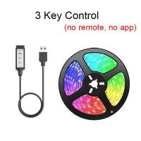 เทปริบบิ้นแถบไฟ LED บลูทูธ USB 5050 SMD 5V ไฟ RGB USB ยืดหยุ่นได้โคมไฟ LED เทปกาวในตัวทีวีเดสก์ท็อป LED ไดโอดแถบไฟ LED แถบไฟ