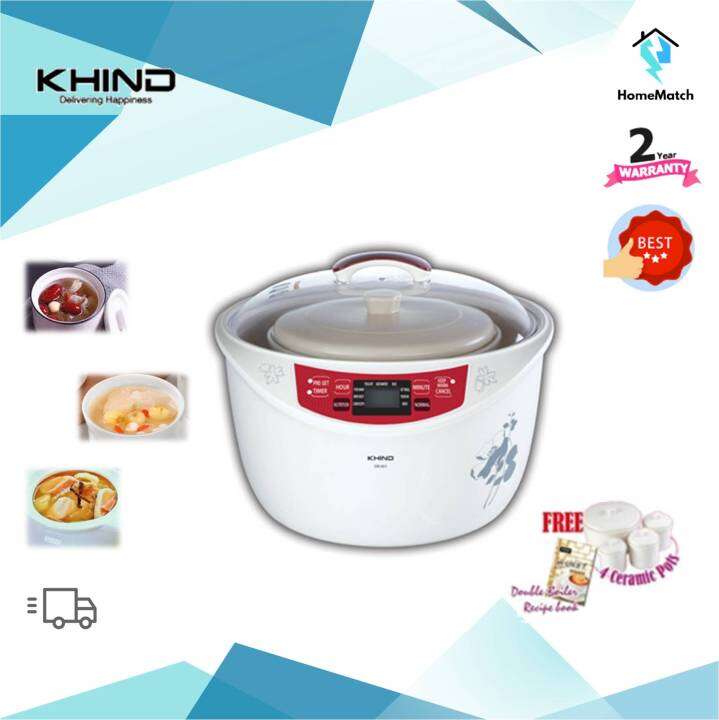 *Clearance* KHIND 3.2L Anshin Double Boiler DB601 炖盅 Lazada