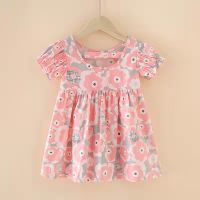 Spot parcel postbabyonline (71) M2 fashion dress floral skirt sleeve doll show back